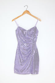 Lavender Sequin Dress - Trixxi Wholesale