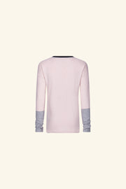 Pink Long Sleeve Knit Top - Trixxi Wholesale