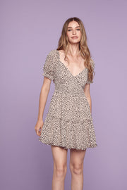 Cheetah Animal Print Dress - Trixxi Wholesale