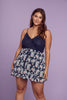 Navy Lace Floral Dress - Trixxi Wholesale