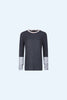 Charcoal Long Sleeve Knit Top - Trixxi Wholesale