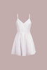 White Eyelet Ruffle Dress - Trixxi Wholesale