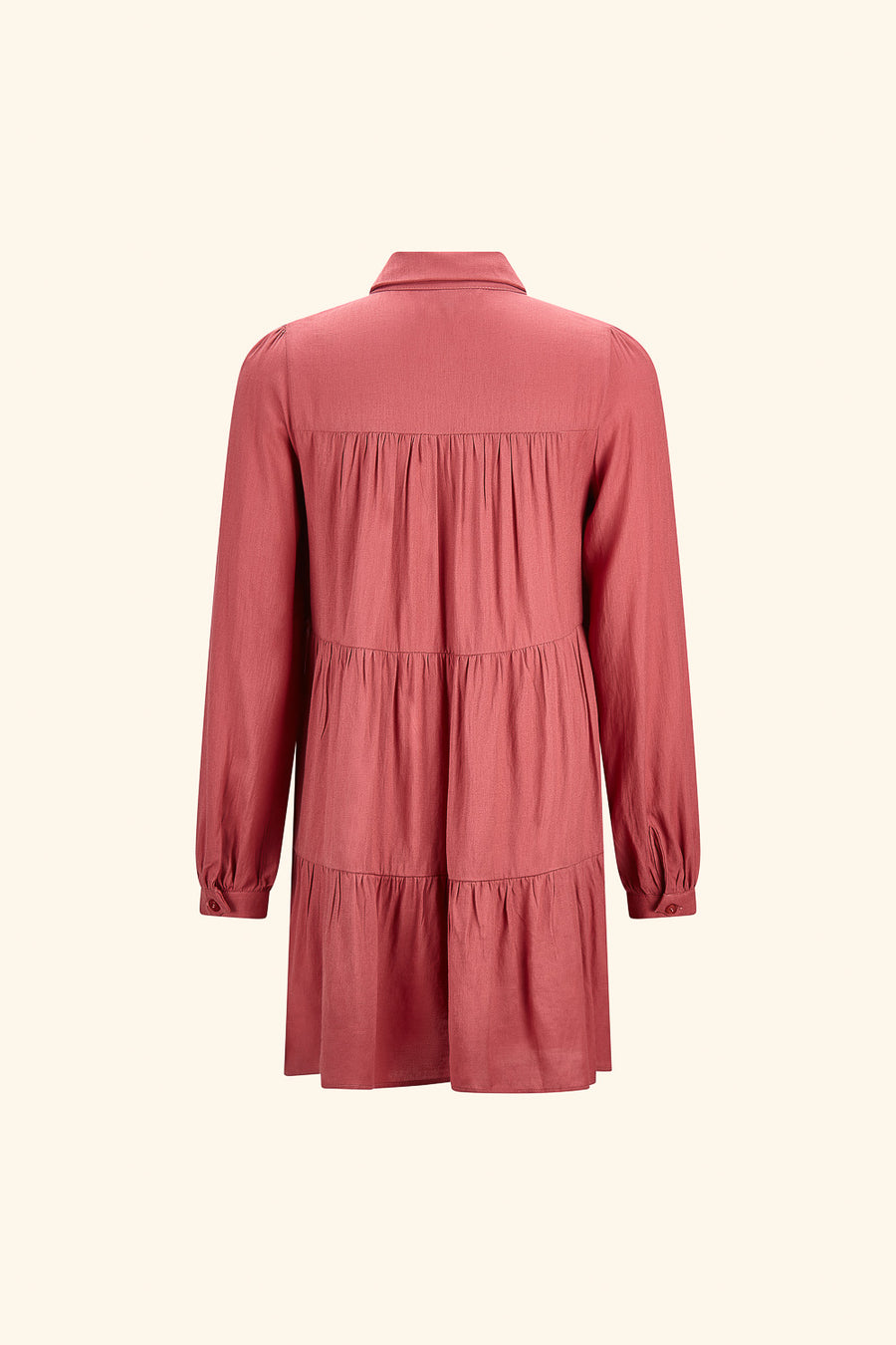 Mauve Button Up Sleeve Dress - Trixxi Wholesale
