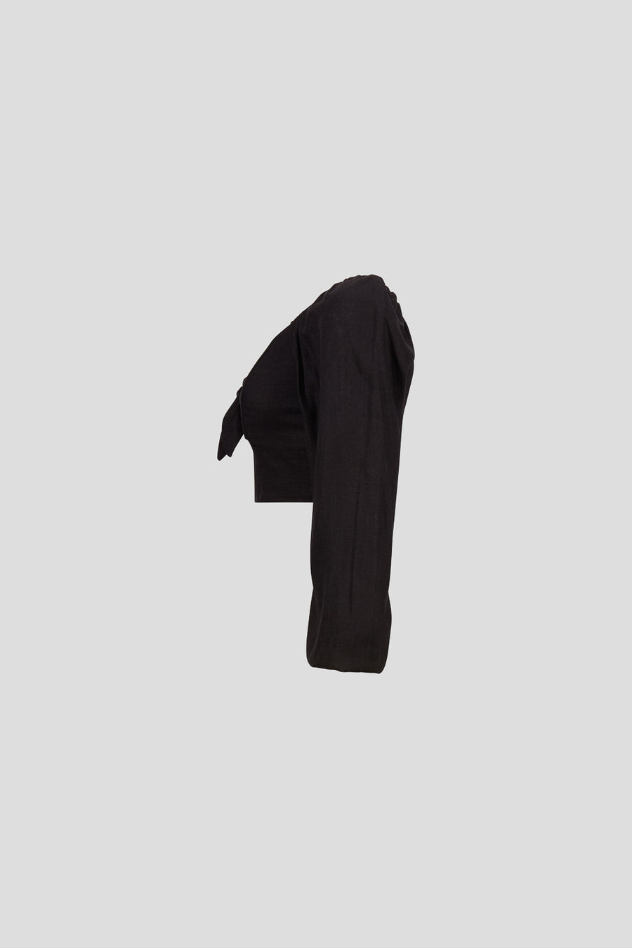 Black Tie Long Sleeve Top - Trixxi Wholesale