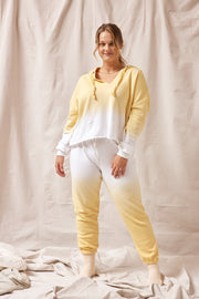 Yellow Ombre Hooded Sweatshirt - Trixxi Wholesale