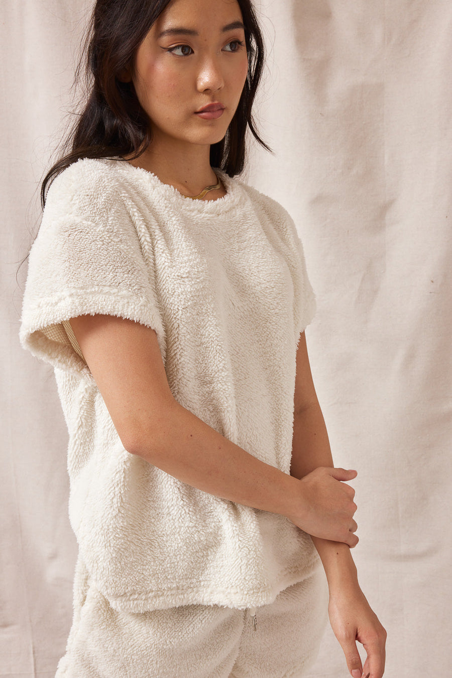 Fuzzy Sleepwear Shirt - Trixxi Wholesale