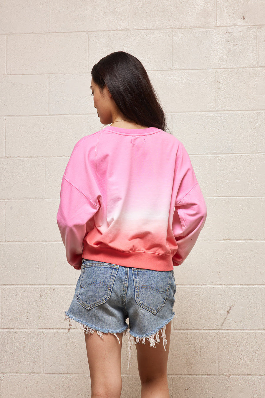 Pink Ombre Sweatshirt - Trixxi Wholesale