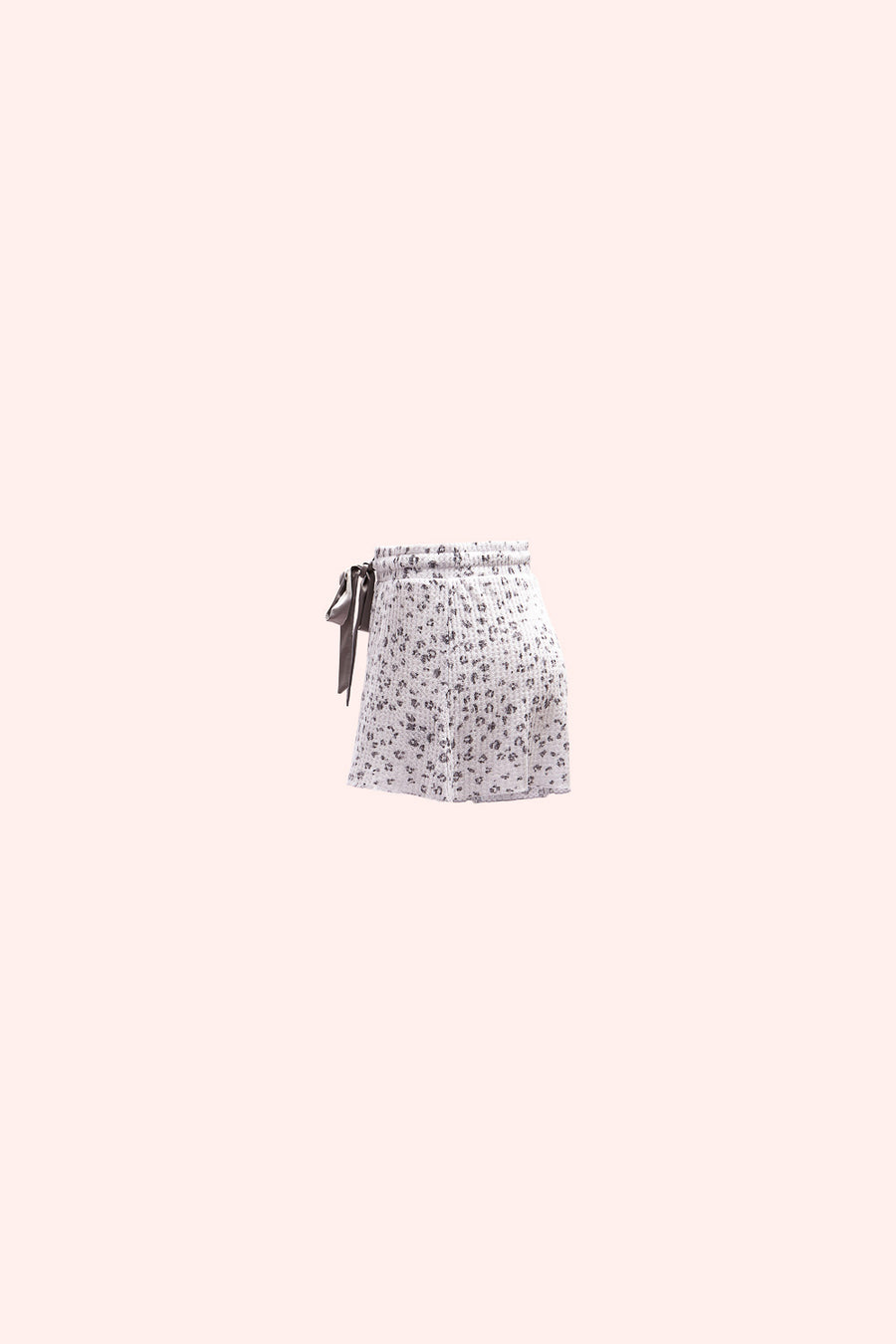 Grey Leopard Tie Shorts - Trixxi Wholesale