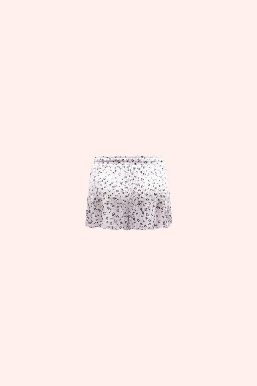 Grey Leopard Tie Shorts - Trixxi Wholesale