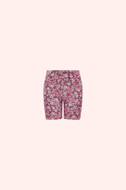 Pink Floral Biker Shorts - Trixxi Wholesale