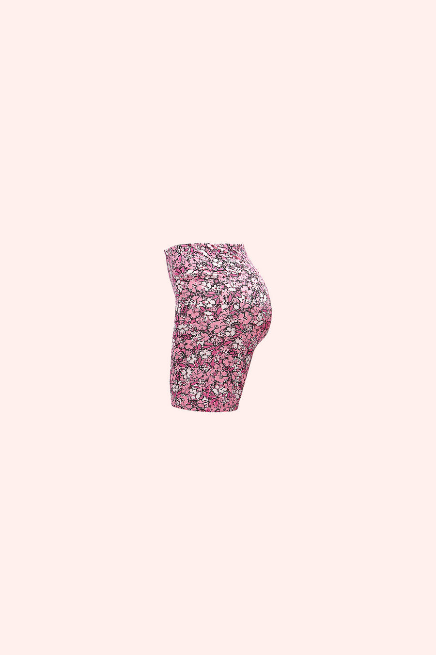 Pink Floral Biker Shorts - Trixxi Wholesale