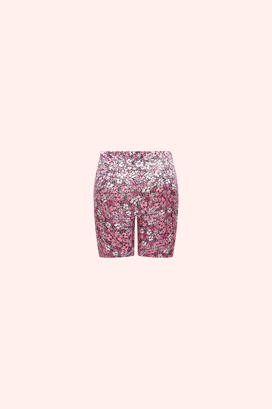 Pink Floral Biker Shorts - Trixxi Wholesale